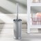 mDesign Compact Plastic Bathroom Toilet Bowl Brush and Holder